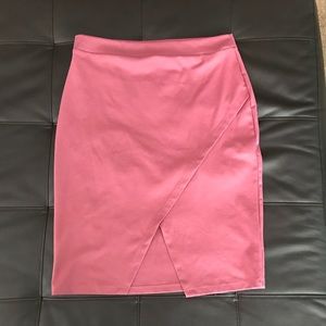 Pink pencil skirt